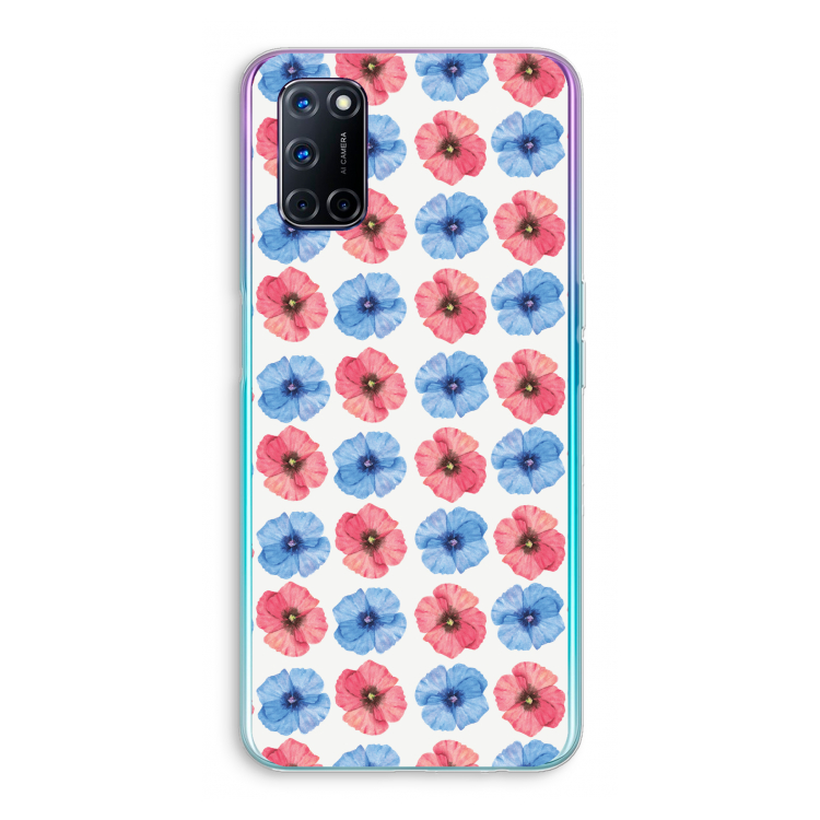 Klaproosjes: Oppo A92 Transparant Hoesje