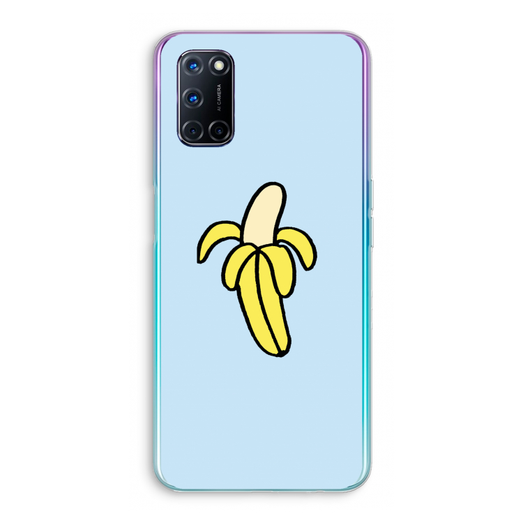 Banana: Oppo A92 Transparant Hoesje