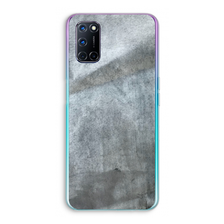 Grey Stone: Oppo A92 Transparant Hoesje