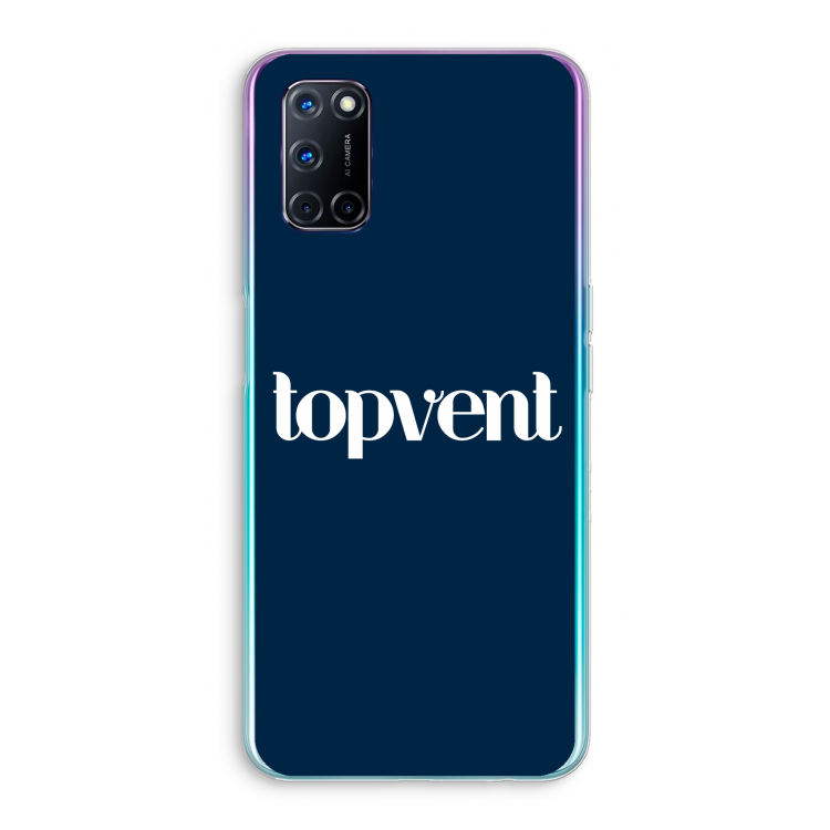 Topvent Navy: Oppo A92 Transparant Hoesje