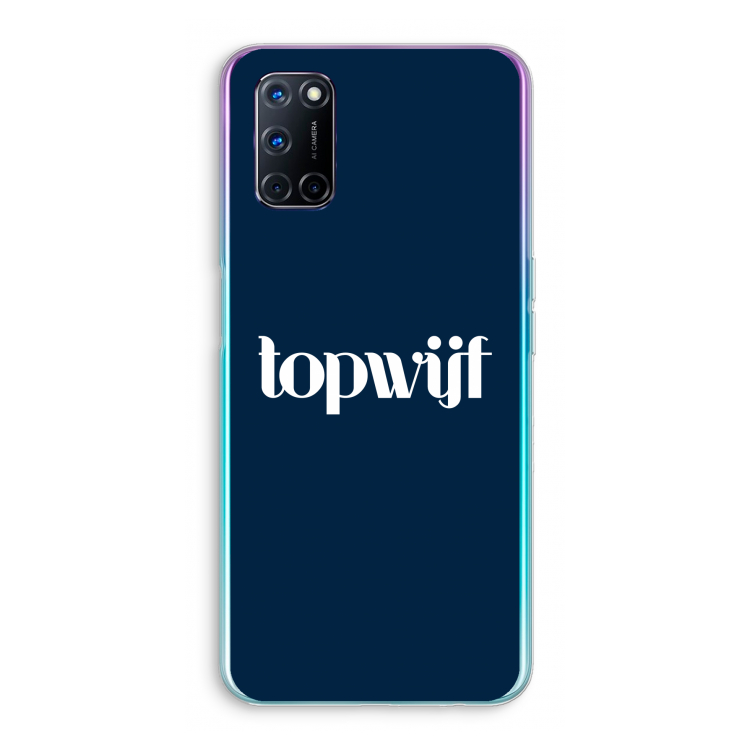 Topwijf Navy: Oppo A92 Transparant Hoesje