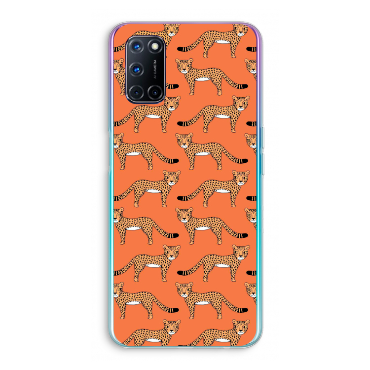 Cheetah: Oppo A92 Transparant Hoesje