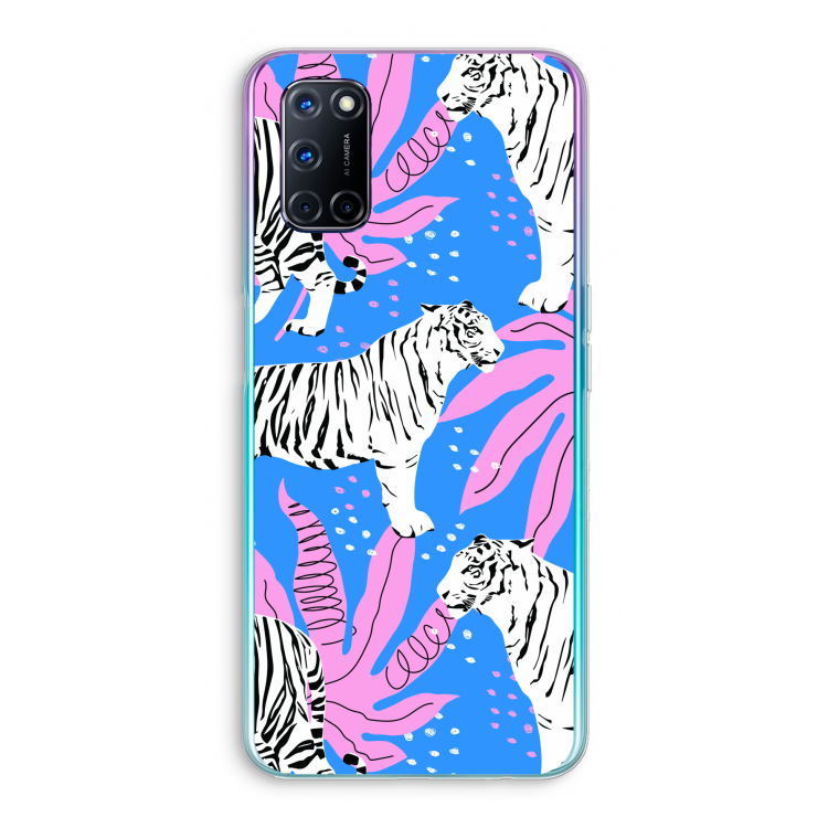 Tijger: Oppo A92 Transparant Hoesje