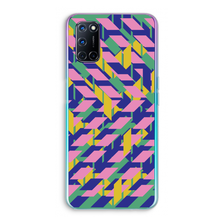 Skew Blush 1: Oppo A92 Transparant Hoesje