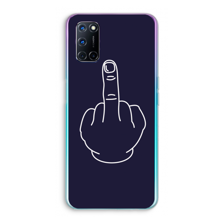F**k U: Oppo A92 Transparant Hoesje