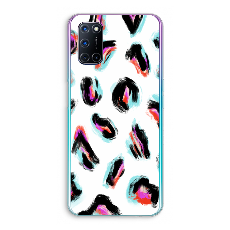 Cheetah color: Oppo A92 Transparant Hoesje
