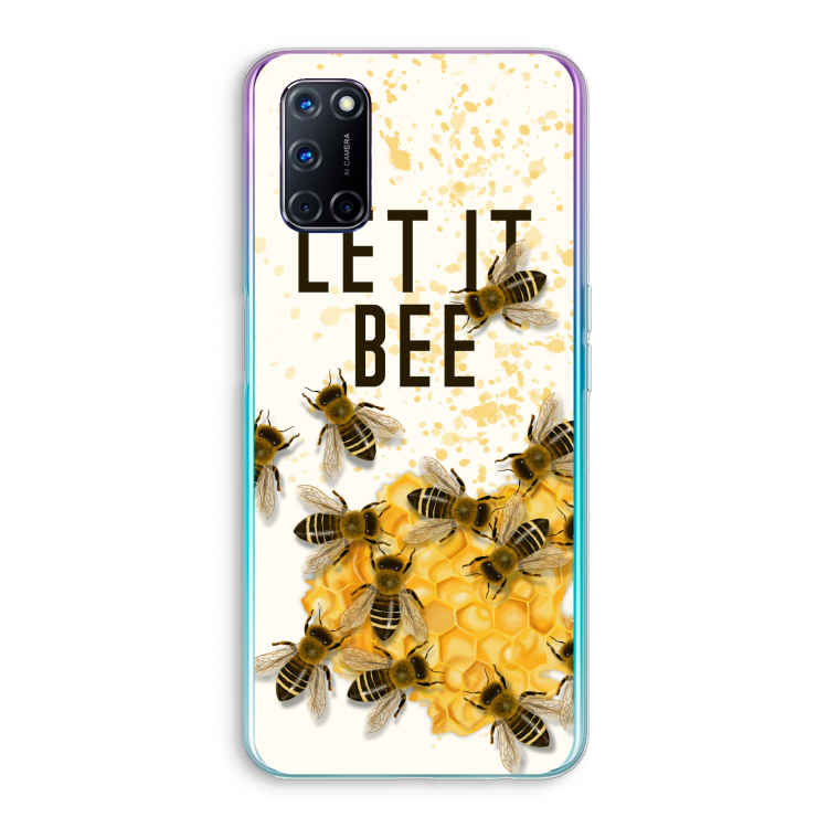 Let it bee: Oppo A92 Transparant Hoesje