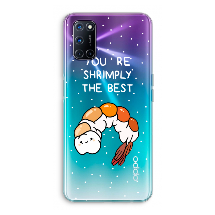 You're Shrimply The Best: Oppo A92 Transparant Hoesje