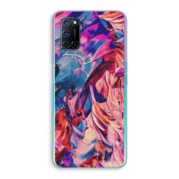 Pink Orchard: Oppo A92 Transparant Hoesje