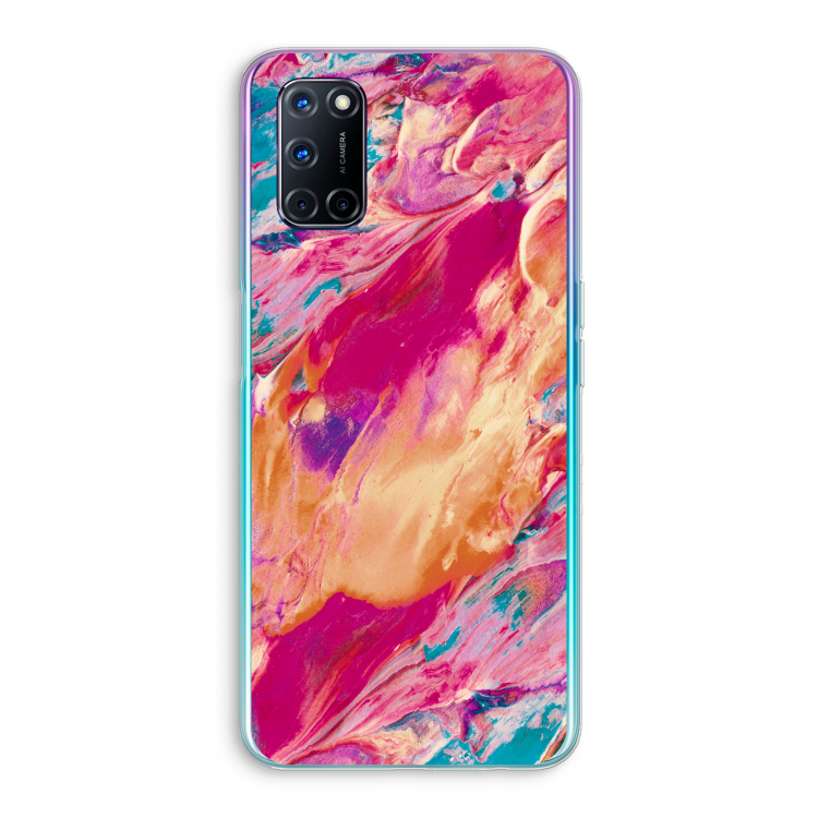 Pastel Echoes: Oppo A92 Transparant Hoesje