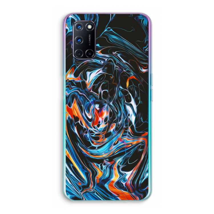 Black Unicorn: Oppo A92 Transparant Hoesje