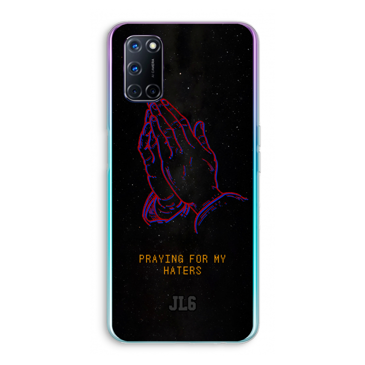 Praying For My Haters: Oppo A92 Transparant Hoesje