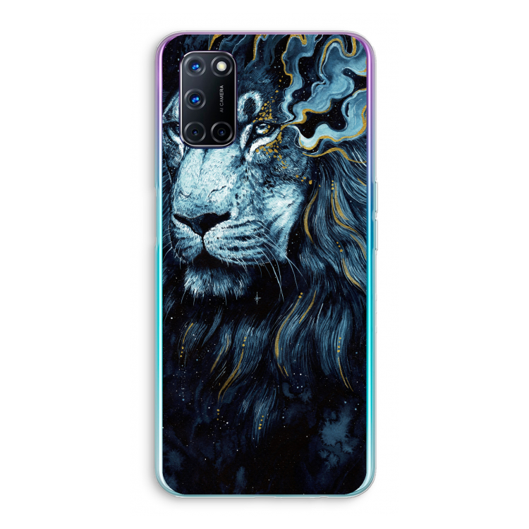 Darkness Lion: Oppo A92 Transparant Hoesje