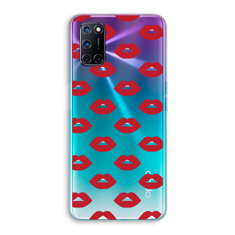 Lips: Oppo A92 Transparant Hoesje