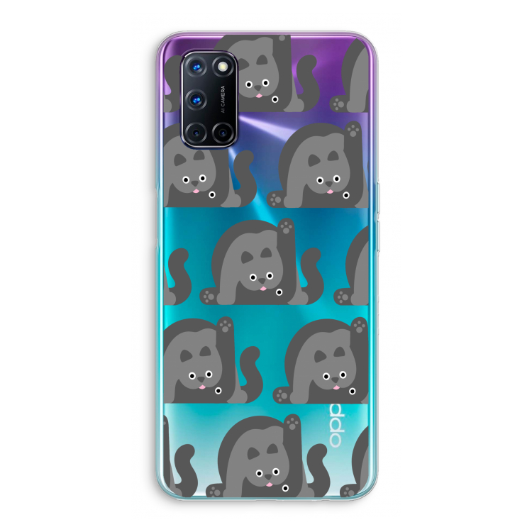 Cats: Oppo A92 Transparant Hoesje