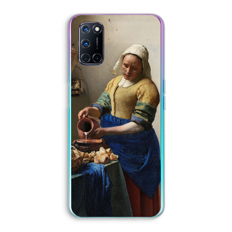 The Milkmaid: Oppo A92 Transparant Hoesje