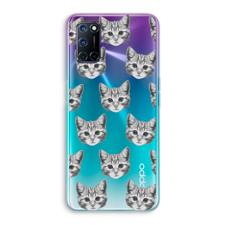 Kitten: Oppo A92 Transparant Hoesje