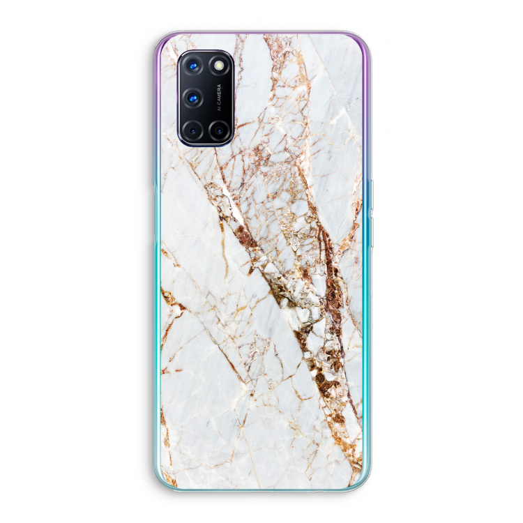 Goud marmer: Oppo A92 Transparant Hoesje