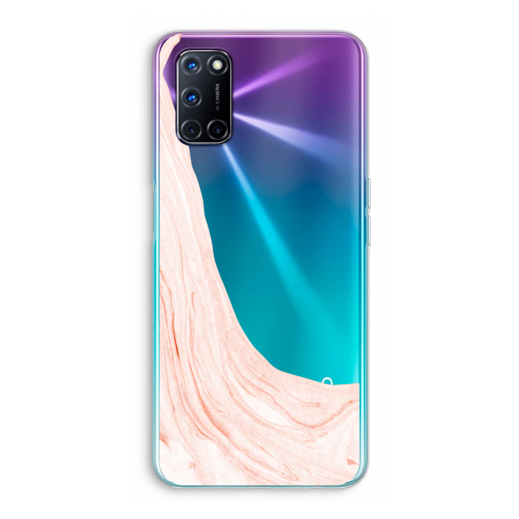 Peach bath: Oppo A92 Transparant Hoesje