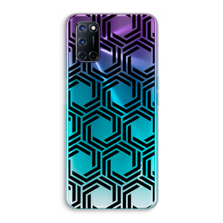 Geometrisch patroon: Oppo A92 Transparant Hoesje