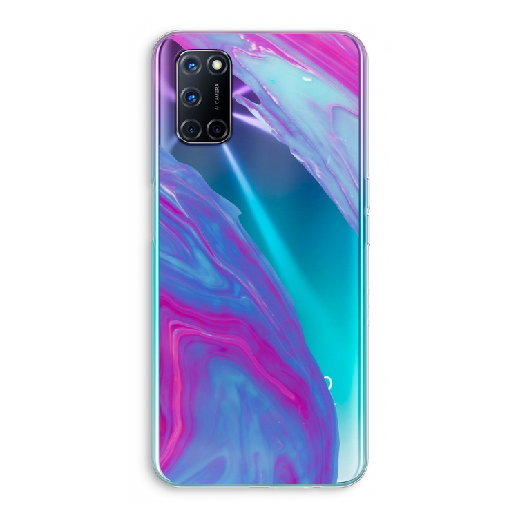 Zweverige regenboog: Oppo A92 Transparant Hoesje