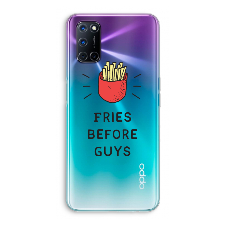 Fries before guys: Oppo A92 Transparant Hoesje