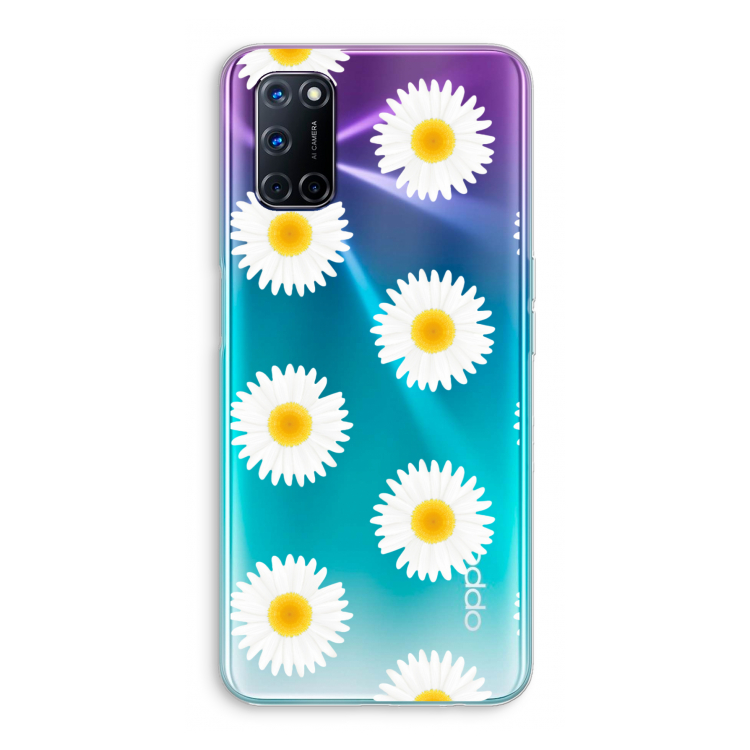Margrietjes: Oppo A92 Transparant Hoesje