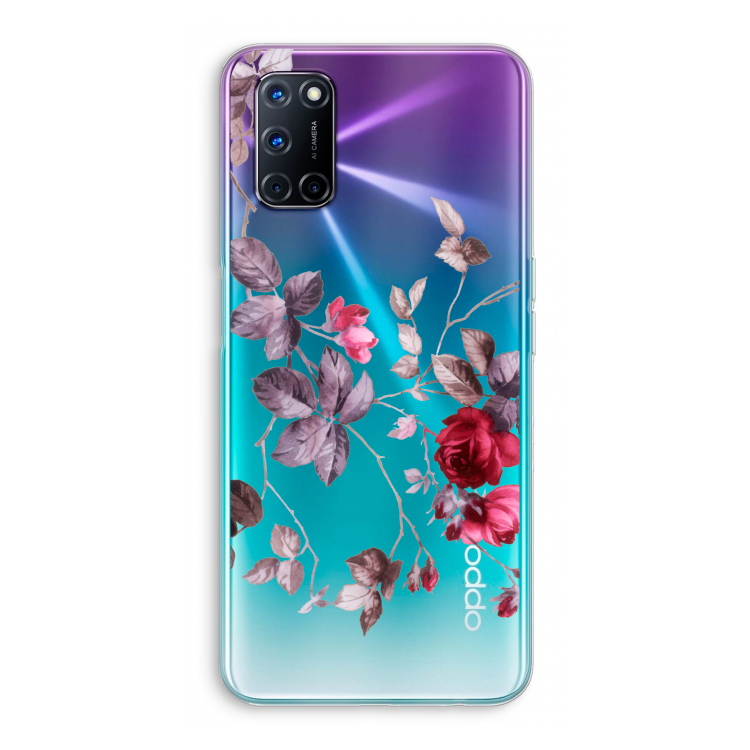 Mooie bloemen: Oppo A92 Transparant Hoesje