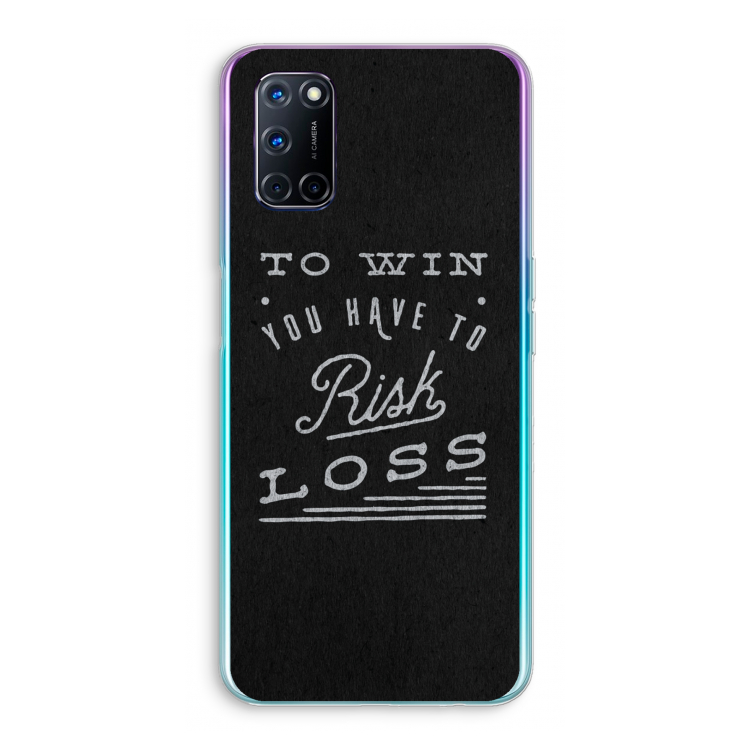 Risk loss: Oppo A92 Transparant Hoesje