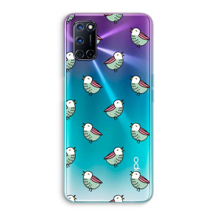 Vogeltjes: Oppo A92 Transparant Hoesje
