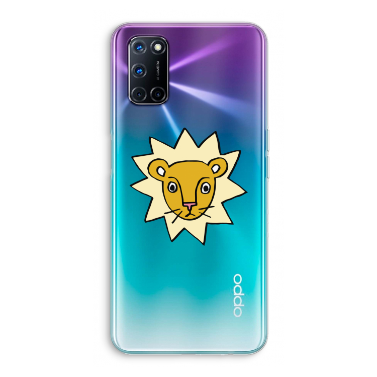 Kleine leeuw: Oppo A92 Transparant Hoesje