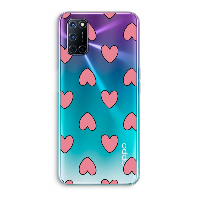 Ondersteboven verliefd: Oppo A92 Transparant Hoesje
