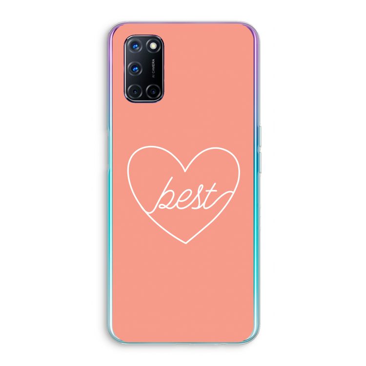 Best heart: Oppo A92 Transparant Hoesje