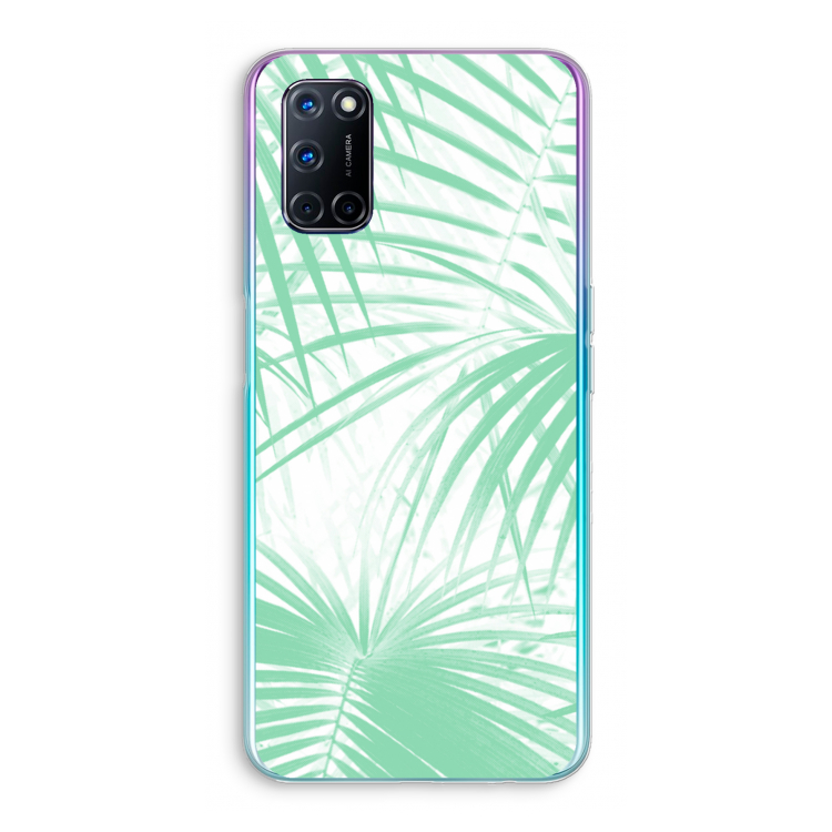 Palmbladeren: Oppo A92 Transparant Hoesje
