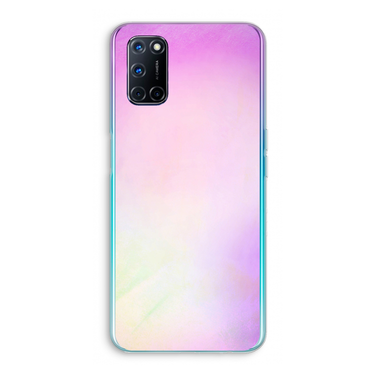Flow mist pastel: Oppo A92 Transparant Hoesje