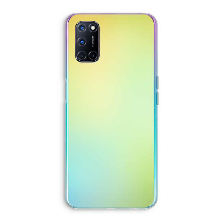 Minty mist pastel: Oppo A92 Transparant Hoesje