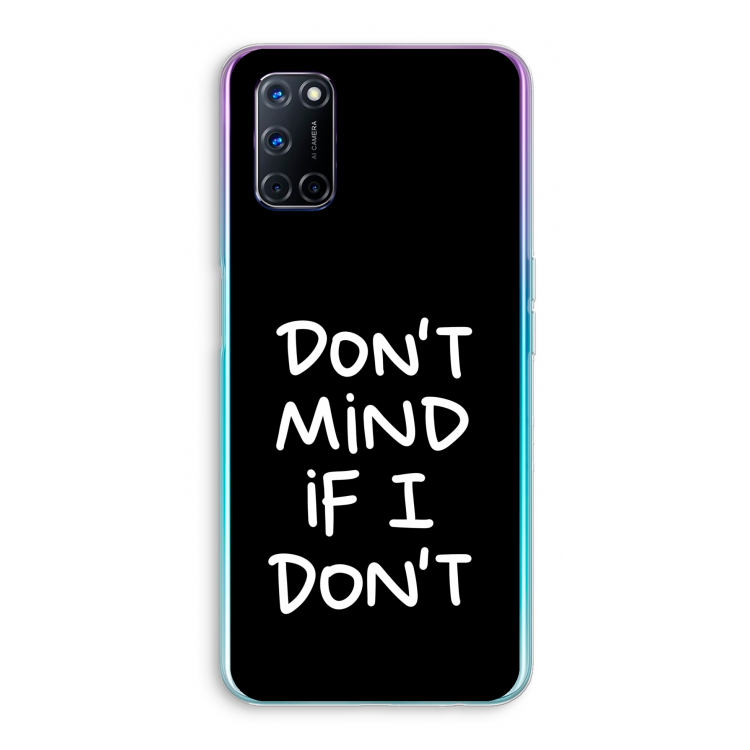 Don't Mind: Oppo A92 Transparant Hoesje