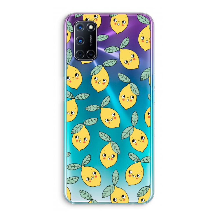 Citroenen: Oppo A92 Transparant Hoesje