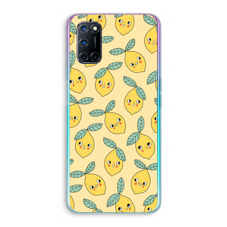 Citroenen: Oppo A92 Transparant Hoesje
