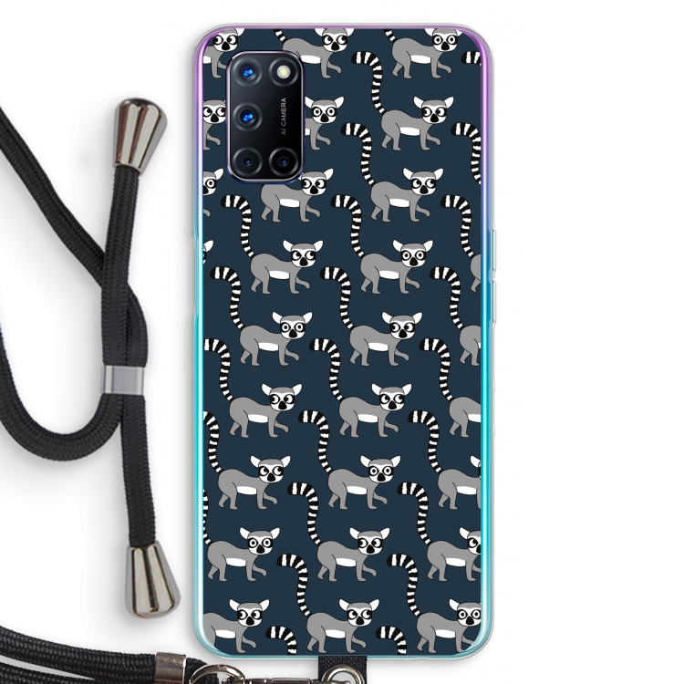 Makis: Oppo A92 Transparant Hoesje met koord