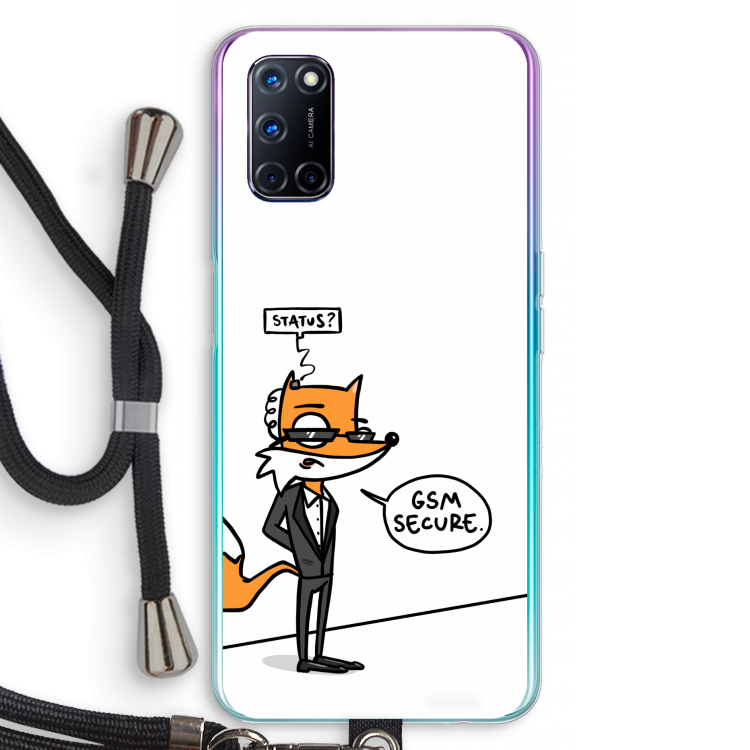 GSM secure: Oppo A92 Transparant Hoesje met koord