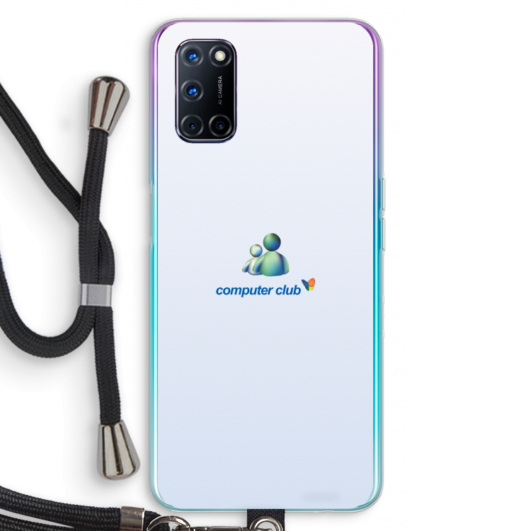 MSN: Oppo A92 Transparant Hoesje met koord