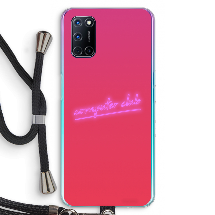 Vice Glow: Oppo A92 Transparant Hoesje met koord