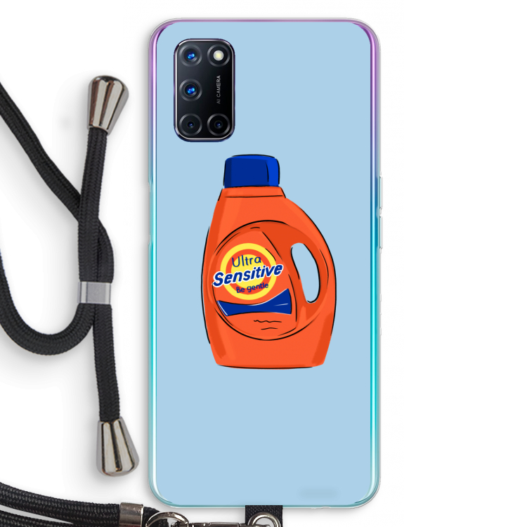 Ultra Sensitive: Oppo A92 Transparant Hoesje met koord