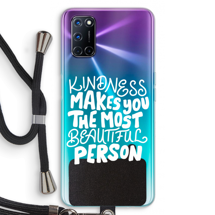 The prettiest: Oppo A92 Transparant Hoesje met koord