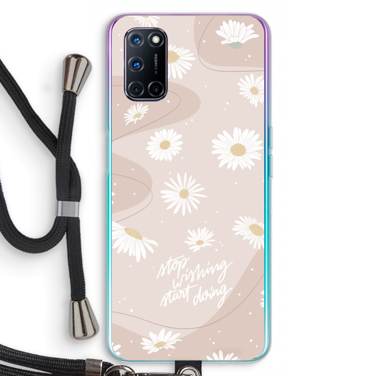 Daydreaming becomes reality: Oppo A92 Transparant Hoesje met koord