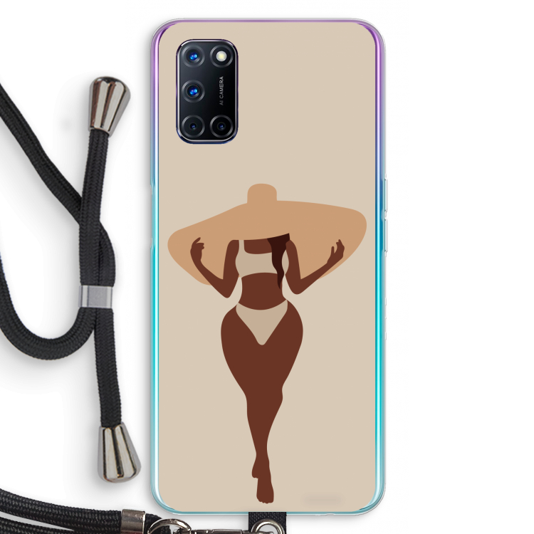 Let's get salty: Oppo A92 Transparant Hoesje met koord