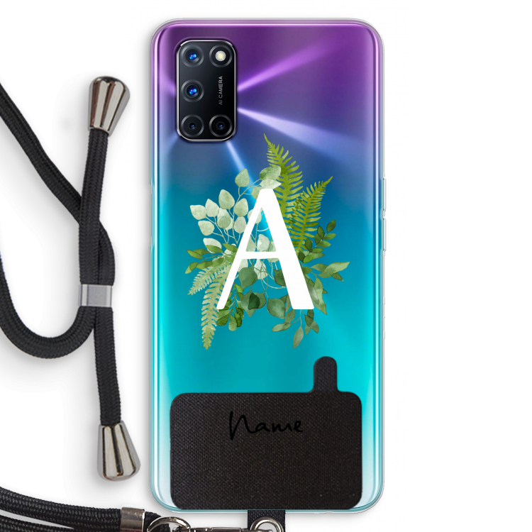 Green Brush: Oppo A92 Transparant Hoesje met koord