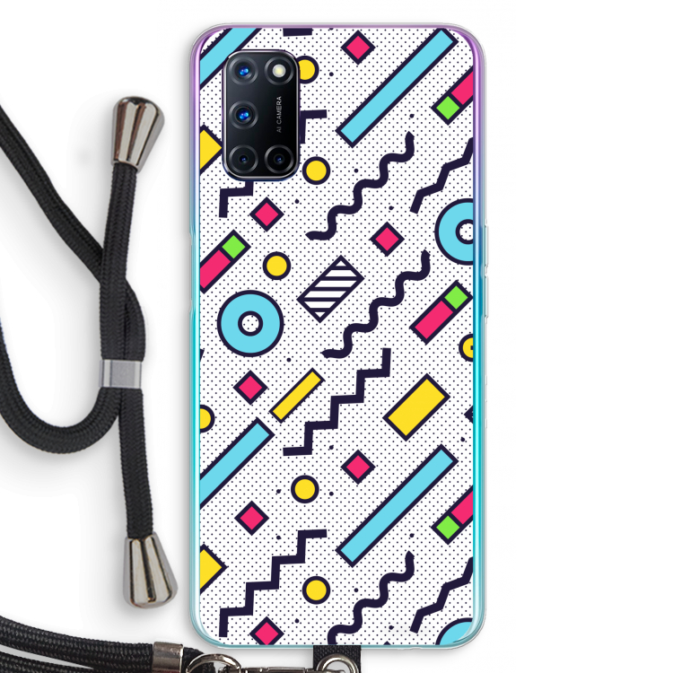 8-bit N°8: Oppo A92 Transparant Hoesje met koord