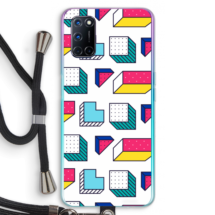 8-bit N°7: Oppo A92 Transparant Hoesje met koord